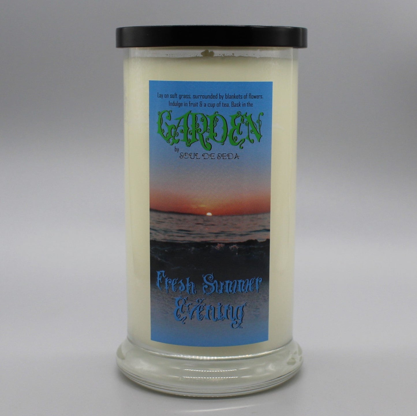 Soul De Seda Soy Candle 20oz Garden Fresh Summer Evening