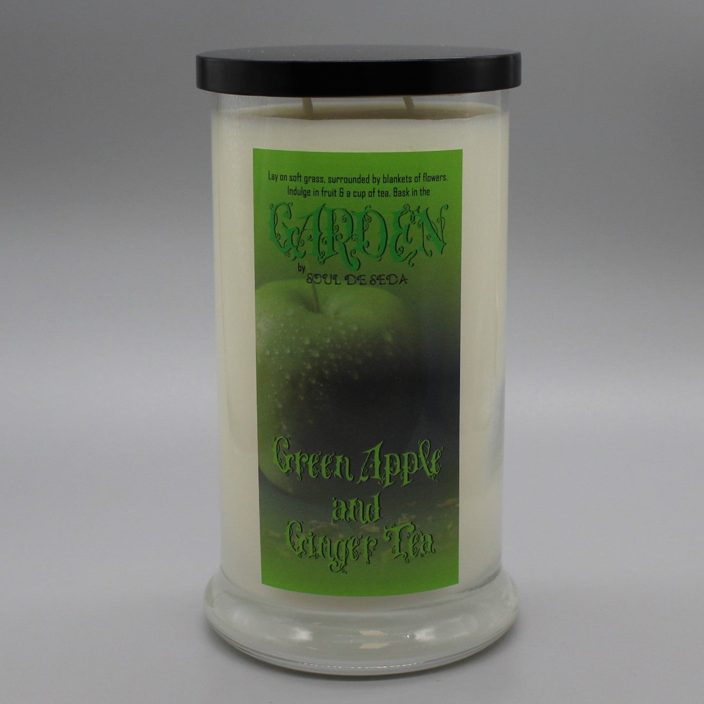 Soul De Seda Soy Candle 20oz Garden Green Apple & Ginger