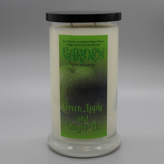 Soul De Seda Soy Candle 20oz Garden Green Apple & Ginger