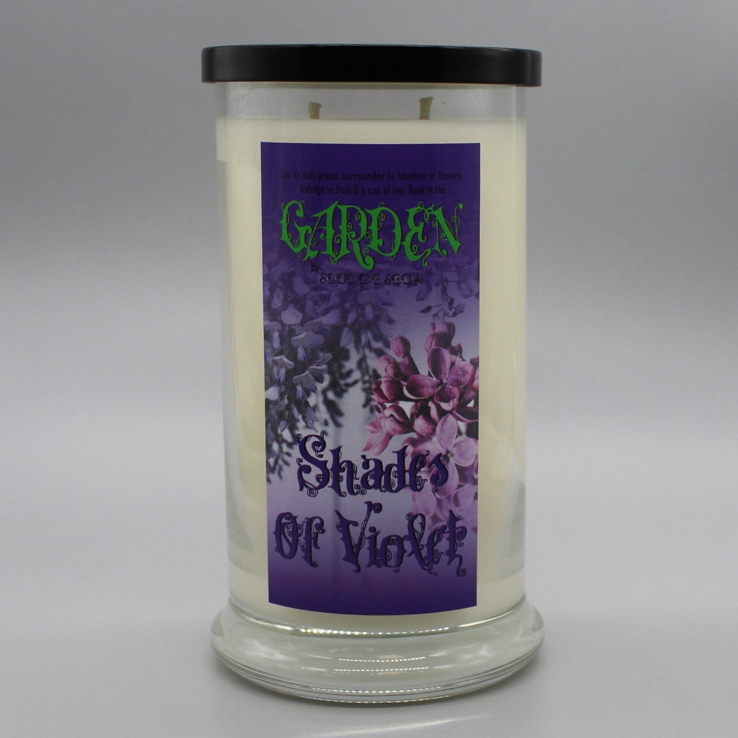 Soul De Seda Soy Candle 20oz Garden Shades of Violet