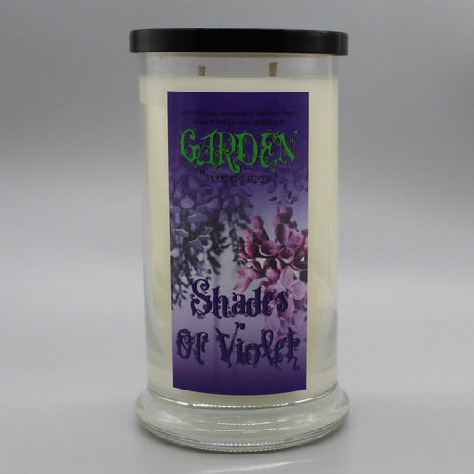 Soul De Seda Soy Candle 20oz Garden Shades of Violet