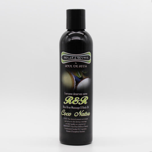Soul De Seda Relax & Revive Massage/Body Oil 8floz Coco Natsu