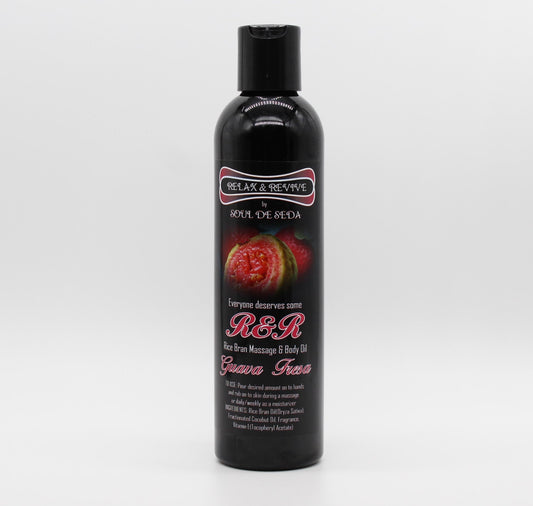 Soul De Seda Relax & Revive Massage/Body Oil 8floz Guava Fresa