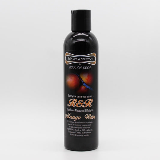 Soul De Seda Relax & Revive Massage/Body Oil 8floz Mango Wein