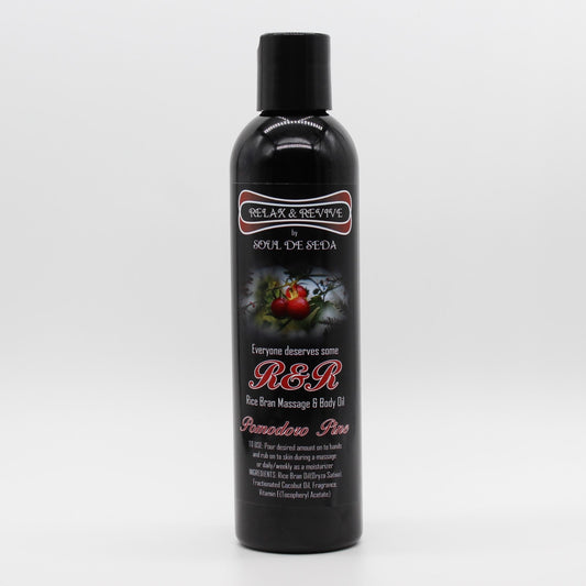 Soul De Seda Relax & Revive Massage/Body Oil 8floz Pomodoro Pine
