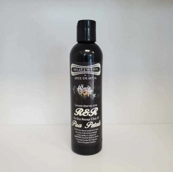 Soul De Seda Relax & Revive Massage/Body Oil 8floz Pua Petals