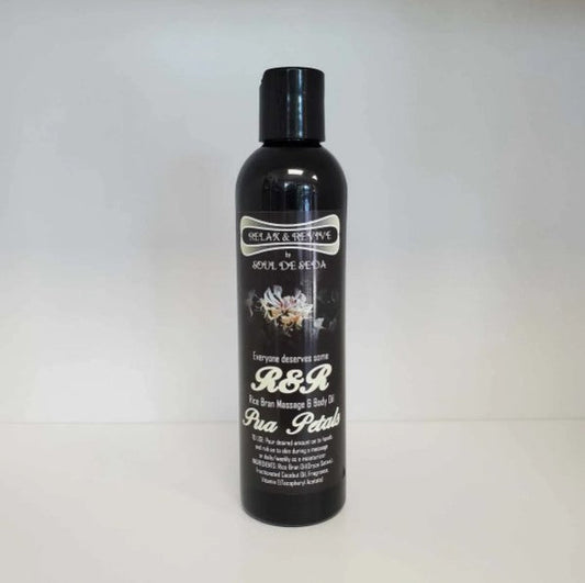 Soul De Seda Relax & Revive Massage/Body Oil 8floz Pua Petals
